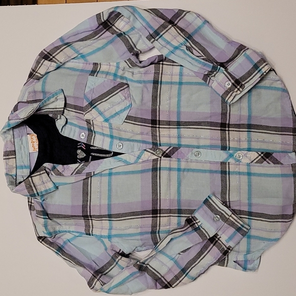 Jumping beans bundle size 6. T-shirt, long sleeve button up, black pants - Picture 2 of 10